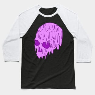 Pink Grime Skull Baseball T-Shirt